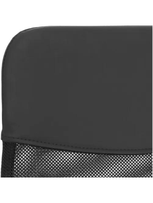 Кресло ТЧ Комус Мебель Easy Chair 619, сетка/экокожа, черный, хром