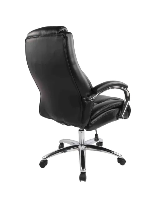 Кресло BN_Dp_EChair-585 TR рецикл.кожа черный, хром