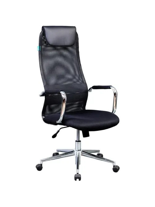 Кресло VB_Бюрократ KB-9N/BLACK ткань,сетка черный TW-01 TW-11, хром