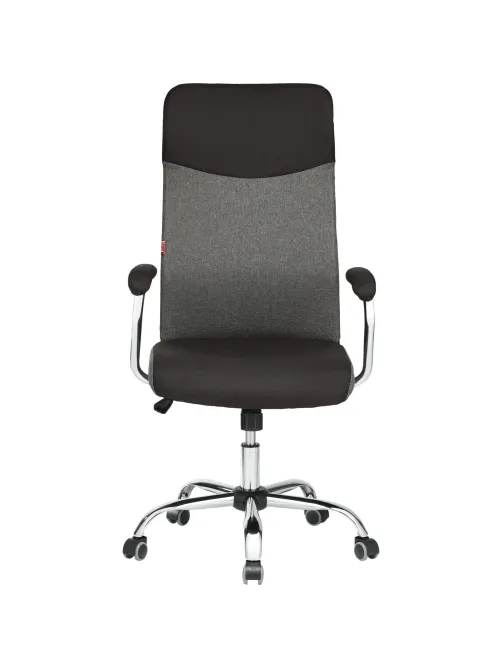 Кресло BN_Sp_EChair-590 TC ткань черный/серый, хром