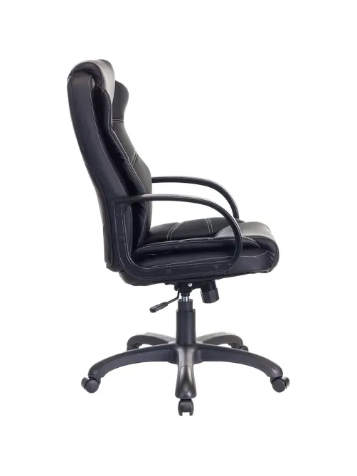 Кресло VB_Бюрократ для руковод CH-839 черный Leather Black эко.кожа пластик