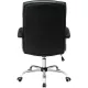Кресло BN_Dt_EChair-550 TR рец.кожа черная, хром
