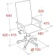 Кресло VB_Echair-660 ТC ткань черный пластик