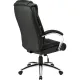 Кресло BN_Dt_EChair-561 TR рец. кожа черная, хром