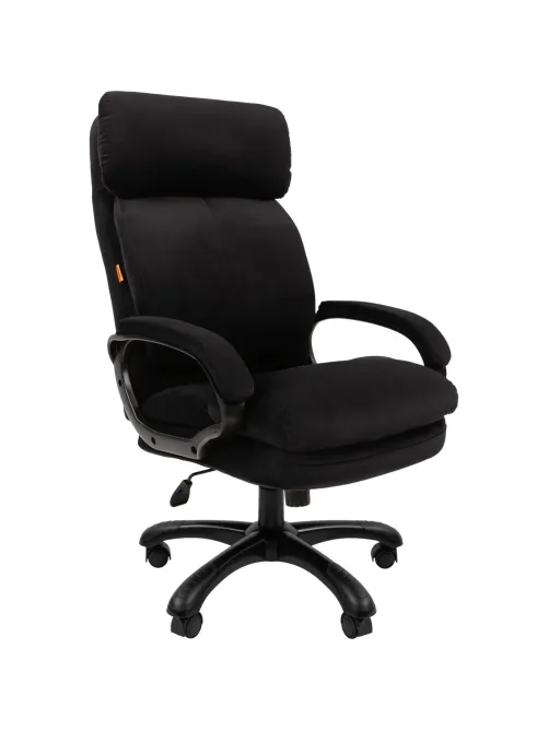Кресло VT_Chairman Home 505 ткань Т-84 черный (черный пластик)