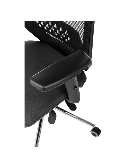 Кресло VB_EChair 663 TC-H/SL черный TW-01 38-418 сетка/ткань