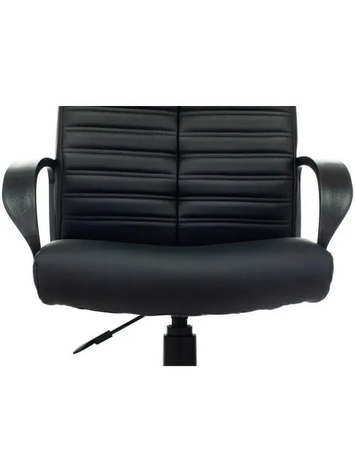 Кресло VB_Echair-657 PU кожзам черный пластик