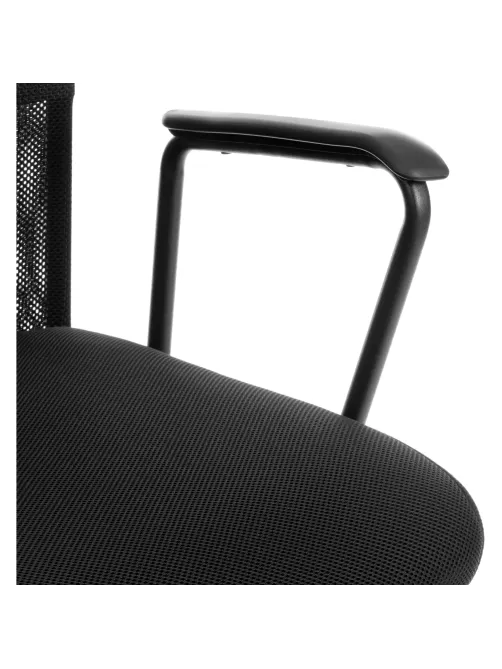 Кресло ТЧ Комус Мебель Easy Chair 619, сетка/экокожа, черный, хром