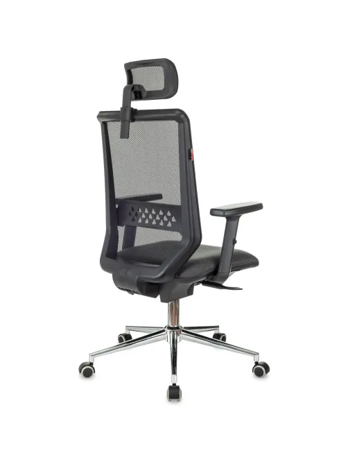 Кресло VB_EChair 663 TC-H/SL черный TW-01 38-418 сетка/ткань