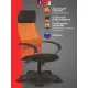 Кресло VB_EChair-655 TTW_OR сетка/ткань оранжевый, пластик