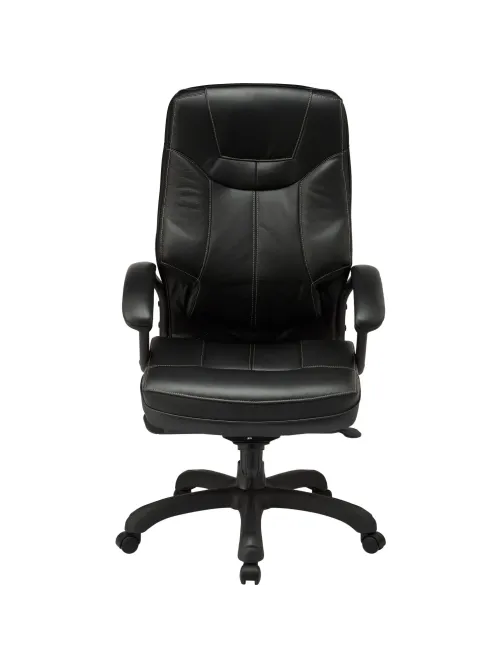Кресло BN_U_Руководителя EChair CS-608Е кожа черная, пластик