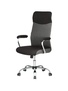 Кресло BN_Sp_EChair-590 TC ткань черный/серый, хром