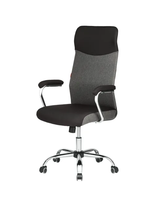 Кресло BN_Sp_EChair-590 TC ткань черный/серый, хром