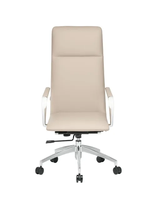 Кресло BN_Jl_EChair-593 TPU экокожа бежевый, алюминий