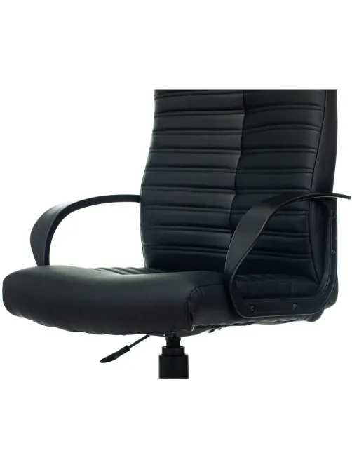 Кресло VB_Echair-657 PU кожзам черный пластик