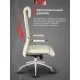 Кресло BN_Fc_Руководителя Echair-528 ML кожа белая, алюминий