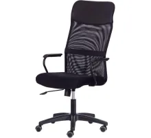 Кресло UT_Easy Chair 618 сетка/кож.зам, черный, 36-6/W-11