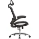 Кресло BN_Hg_EChair-552 TTW Net сетка черная, хром