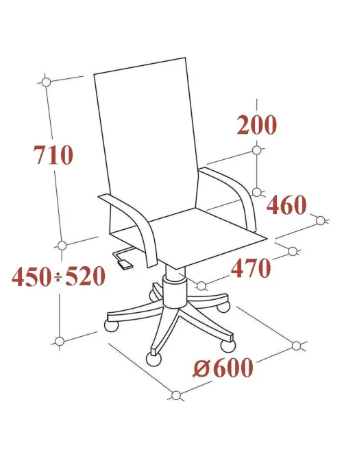Кресло BN_Sp_EChair-590 TC ткань черный/серый, хром