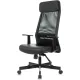 Кресло VB_EChair-651 TPU кожзам черный, сетка черая,металл