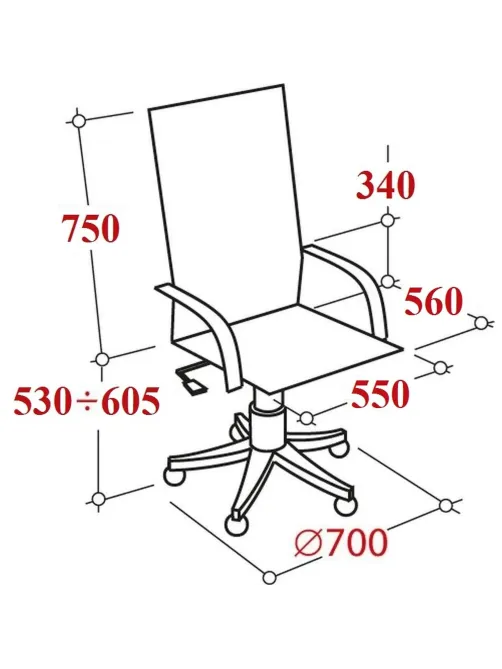 Кресло BN_Dp_EChair-584 TR рецикл.кожа черный, металл черный