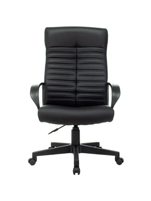 Кресло VB_Echair-657 PU кожзам черный пластик