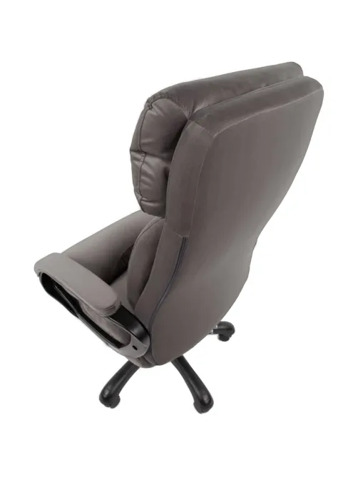 Кресло VT_Chairman Home 505 Россия ткань Т-55 серый (черный пластик)