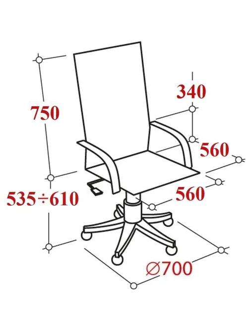 Кресло BN_Dp_EChair-585 TR рецикл.кожа черный, хром