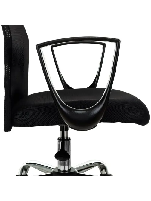 Кресло VB_EChair-510 TW сетка/ткань черный хром
