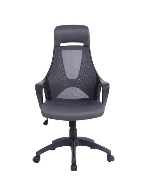 Кресло BN_Hg_EChair-578 TC сетка/ткань черный, пластик черный