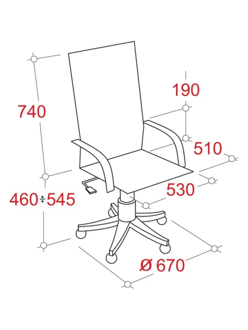 Кресло BN_Fc_Руководителя Echair-534 TL кожа черная, хром