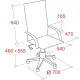Кресло VB_Echair-657 PU кожзам черный пластик