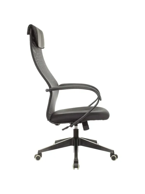 Кресло VB_EChair-655 LT TTW сетка/ткань черный, пластик