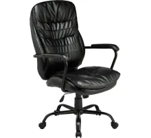Кресло BN_Dp_EChair-559 TPU кожзам черный, металл черный