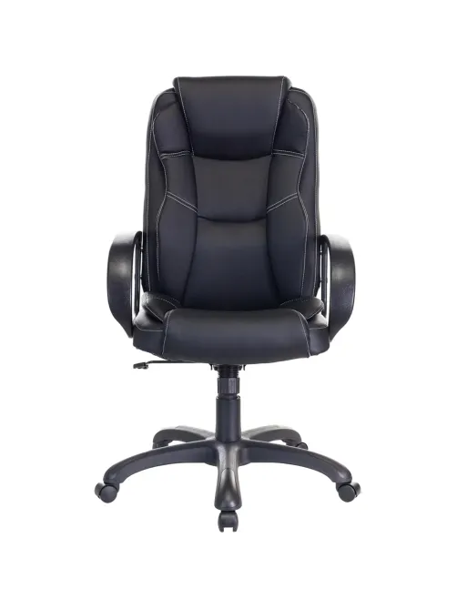 Кресло VB_Бюрократ для руковод CH-839 черный Leather Black эко.кожа пластик