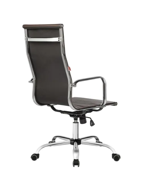 Кресло BN_Y_EChair-711 TPU к/з коричнев, хром