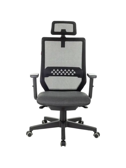 Кресло VB_EChair 663 TC-H черный TW-01 38-418 сетка/ткань