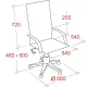 Кресло BN_Dp_Руководителя EChair-604 RT рецикл.кожа черная,