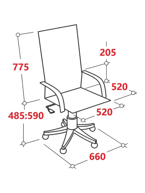 Кресло BN_SH_EChair-565 TW сетка/ткань черный, хром