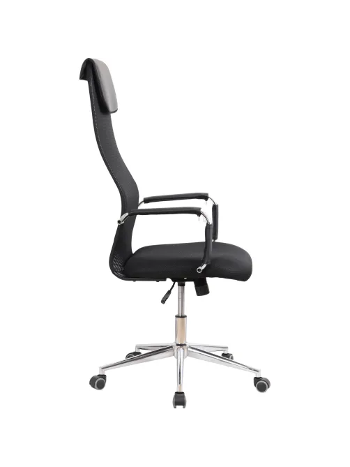 Кресло BN_SH_EChair-565 TW сетка/ткань черный, хром