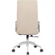 Кресло BN_Jl_EChair-593 TPU экокожа бежевый, алюминий