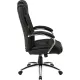 Кресло BN_Dt_EChair-561 TR рец. кожа черная, хром