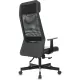 Кресло VB_EChair-651 TPU кожзам черный, сетка черая,металл