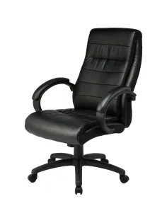 Кресло BN_Dp_EChair-648 TPU кожзам черный, пластик черный