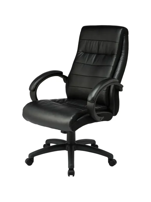 Кресло BN_Dp_EChair-648 TPU кожзам черный, пластик черный