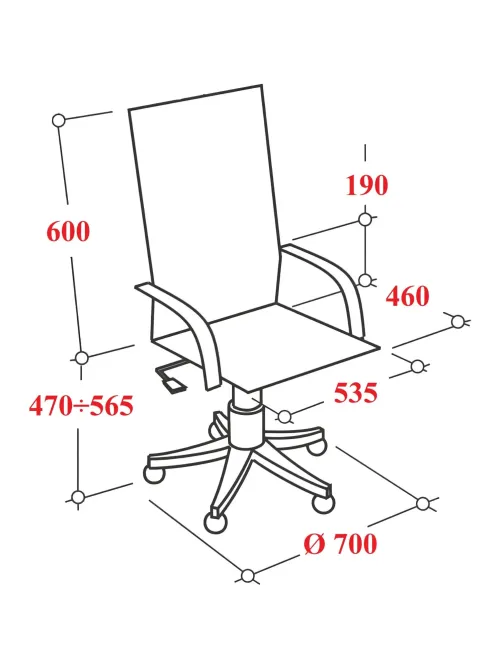 Кресло VB_EChair 668LT PU черный эко.кожа крестов. пластик