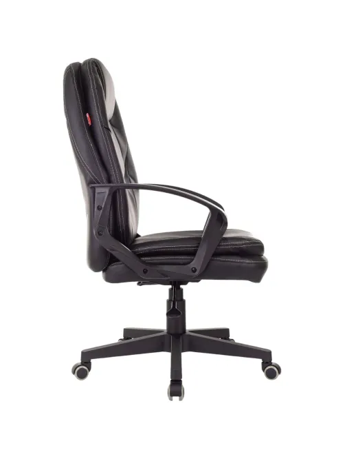 Кресло VB_EChair 668LT PU черный эко.кожа крестов. пластик