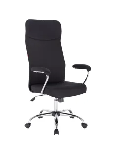 Кресло BN_Sp_EChair-590 TC ткань черный, хром