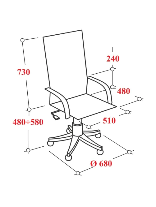 Кресло UT_Easy Chair Impreza, к/з, тк, сетка, чер/сер/мет,36-6/F68/36/TW-11