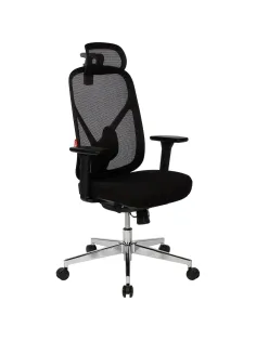 Кресло BN_Zm_EChair-500 MC сетка/ткань, черный хром